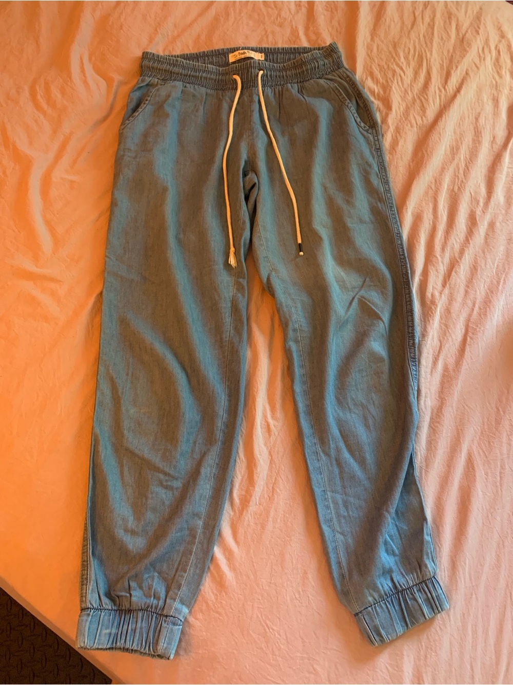 Twik Organic Cotton Blue Jogger Pants Medium